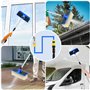 Feelhap Brosse Lavage Voiture Télescopique,Brosse de Lavage Télescopique Brosse Nettoyante Extensible 168 cm avec Manche Télesco