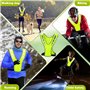 CHAOTEMAI Velo Gilet Fluorescent de Sécurité Gilet Velo Reflechissant Gilet Velo Gilet Réfléchissant Running Veste Réfléchissant