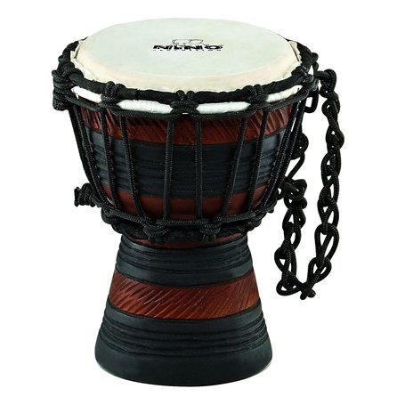 Nino Percussion Earth Rhythm Djembe – Très Petit Instrument de Musique pour Enfants à partir de 3 ans – Diamètre de 4