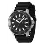 INVICTA Pro Diver 46087 Montre Homme - Entanche - Analogique - Mouvement à Quartz - Acier Inoxydable avec Cadran Noir - 45mm