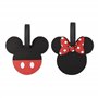 Mickey M Disney Mickey & Minnie Mouse Black and Red 2 Piece Luggage Tags VT700349L.PH
