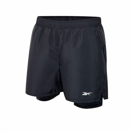 Short de Sport Reebok Athlete Hype 2-In-1 Noir