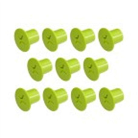 Smoby Pièce de rechange 11 vis vertes avec filetage intérieur pour toboggans Smoby et maisons de jeu