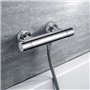 Mitigeur thermostatique de douche - EDOUARD ROUSSEAU - Garance 3 - Corps froid - Adapté a toute production d'eau chaude - Chromé