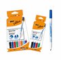 BIC Velleda 1721 - Feutres pour Tableau Blanc Effaçables à Sec Pointe Conique Fine - Couleurs assorties