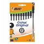 Crayon Bic Cristal Noir (10 Unités)