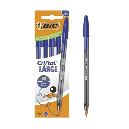 BIC Cristal Large Stylos-bille Pointe Large (1