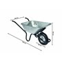 Brouette HAEMMERLIN Aktiv Excellium Plus 120L RENO Galva Roue Gonflée Grise - 305400605
