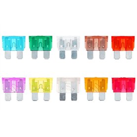 Restagraf - Assortiment de Fusibles Plat Standard pour Automobile - Puissance 2 à 40 A - Réf. 229209 - Blister de 10