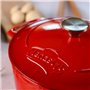 Cocotte - MENASTYL - 6020102 - Ovale - En fonte acier émaillé - Rouge - 6,5 litres