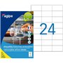 Agipa 101165 Lot de 2400 Etiquettes DIN A4 multi usage enlevable droits 70 x 37 mm Blanc