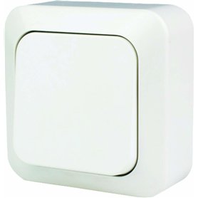 Dio - Bouton poussoir en saillie Celesta - Blanc