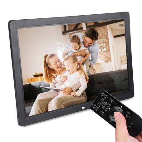 Wakects Cadre photo numérique 17 pouces avec télécommande