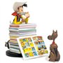 Plastoy Figurine De Collection : Lucky Luke & Rantanplan Pile D'Albums