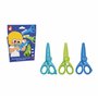 Janod - Set de 3 Paires de Ciseaux avec 3 Formes de Découpe - Bouts Ronds Sécurisés - Lames Plastique - Idéal activité Manuelle