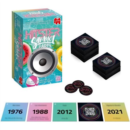 Jeu de société - DUJARDIN - Hitster Summer - a partir de 16 ans - Ambiance - 2 joueurs ou plus