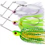 Lot de 3 Leurres Spinnerbaits - 14g - Idéal pour Pêche Carnassier : Brochet