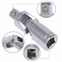 AERZETIX - C68544 - Adaptateur cardan 1/2" de douille à tête articulée pour clé à cliquet - en acier CR V50BV30 - couleur argent