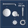 Ensemble de douche encastré - Tous les types de jets - Mitigeur thermostatique - GROHE - 34878000 - Gris