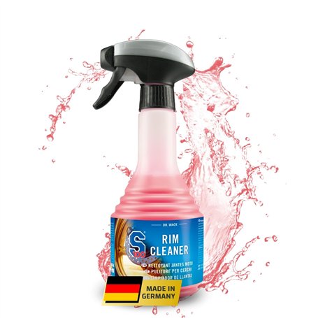 DR. WACK - S100 Nettoyant pour jantes de moto 500 ml - Spray avec formule gel - Nettoyage doux et efficace - Dégraissant pour ch
