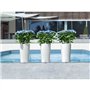 Jardiniere - Cilindro color 32 - Kit complet - Blanc  -  13 L -LECHUZA