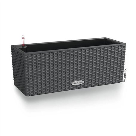 Jardiniere - Lechuza - Balconera Cottage 50 - Granit - Rectangulaire - Avec réserve d'eau