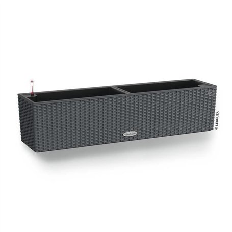 Jardiniere  - Balconera cottage 80 - Kit complet - Granit - 12L - LECHUZA