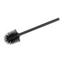 WENKO Brosse de rechange silicone avec manche Ø 8 cm Brosse WC de rechange, avec tête de rechange en silicone Noir