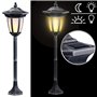 Lunartec Lanterne solaire sur pied 24 LED effet flamme
