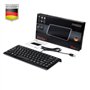Perixx Periboard-407, Mini Clavier USB Filaire AZERTY - Clavier Chiclet avec 11 Touches de Raccourcis - Noir