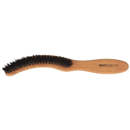 Breiter Brosse à Chapeau Brosse Textile Brosse pour Le Nettoyage des Chapeaux en Feutre – en Véritable Bois de Poirier et Poils