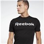 T-shirt à manches courtes homme Reebok Graphic Series Linear Logo Noir