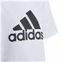 T-shirt à manches courtes unisex Adidas Lk Bl Co Blanc