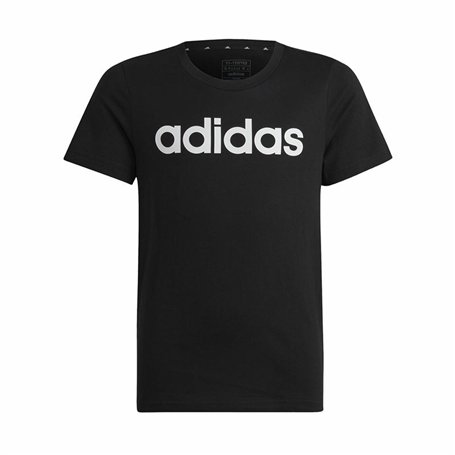 T shirt à manches courtes Enfant Adidas Essentils Logo Linear Noir