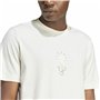 T-shirt à manches courtes homme Adidas Molded Linear Blanc Naturel