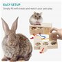 Navaris 2X Distributeur de Friandises pour Hamster - Jouet pour Lapin Nain Accessoires Interactif pour Nourriture Cochon d'Inde
