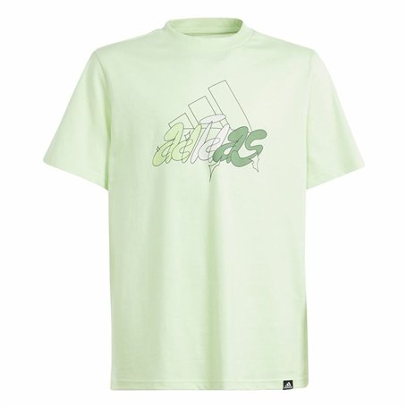 T shirt à manches courtes Adidas Table Illustrated Vert clair
