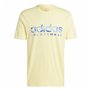 T-shirt à manches courtes homme Adidas House Of Tiro Summer Linear Graphic Jaune