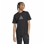 T-shirt à manches courtes homme Adidas House Of Tiro Metallic Graphic Noir