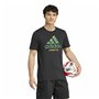 T-shirt de foot Adidas Jamaica Seasonal Graphic Bleu