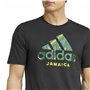 T-shirt de foot Adidas Jamaica Seasonal Graphic Bleu