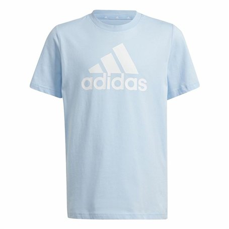 T-shirt à manches courtes unisex Adidas Essentials Bleu Bleu ciel