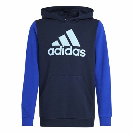 Sweat à capuche enfant Adidas Essentials Big Logo Colorblock Bleu