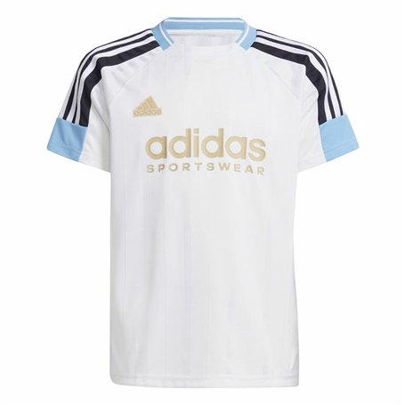 T shirt à manches courtes Enfant Adidas Nations Blanc
