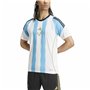 T-shirt de foot Adidas Messi Training Jersey Blanc Bleu
