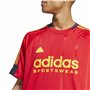 T-shirt à manches courtes homme Adidas Tiro Nations Pack Rouge