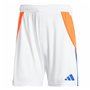 Short de Sport Adidas Tiro24 Training Blanc