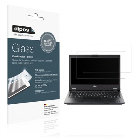 dipos I 2x Protection ecrán mat compatible avec Fujitsu Lifebook E449 14 Zoll Verre souple Film Protecteur 9H