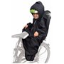 Sunnybaby 14490 Cape de pluie à capuche pour siège vélo pour enfant Avec manches et bandes réfléchissantes Peut se porter avec u