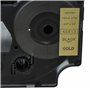 vhbw Ruban compatible avec Dymo 2000, 5000, 5500 imprimante d'étiquettes 19mm Noir sur Or